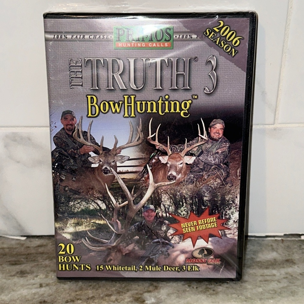The Truth 3 2006 BOW Hunting DVD Primos Hunting Calls SEALED 20 Deer Elk Hunts